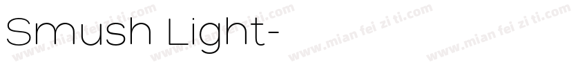 Smush Light字体转换